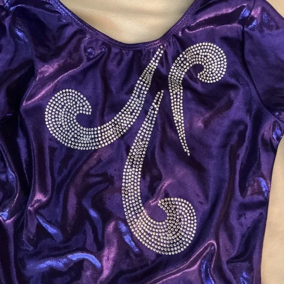 ⭐️2/$80⭐️ GK 3/4 Sleeve RHINESTONE Gymnastics Leotard (multiple adult sizes!) - Picture 5 of 6